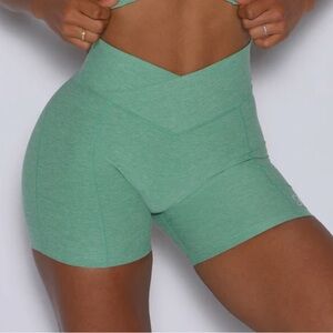 Bombshell Tiny Waist Seafoam Green Shorts